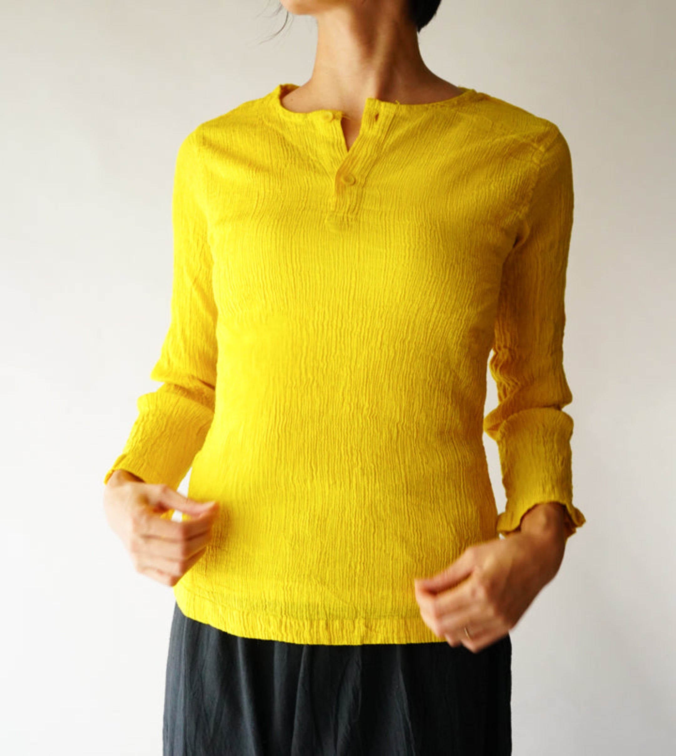 ヘンリープリーツ長袖