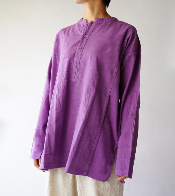 ヘンリーシャツ長袖薄地M