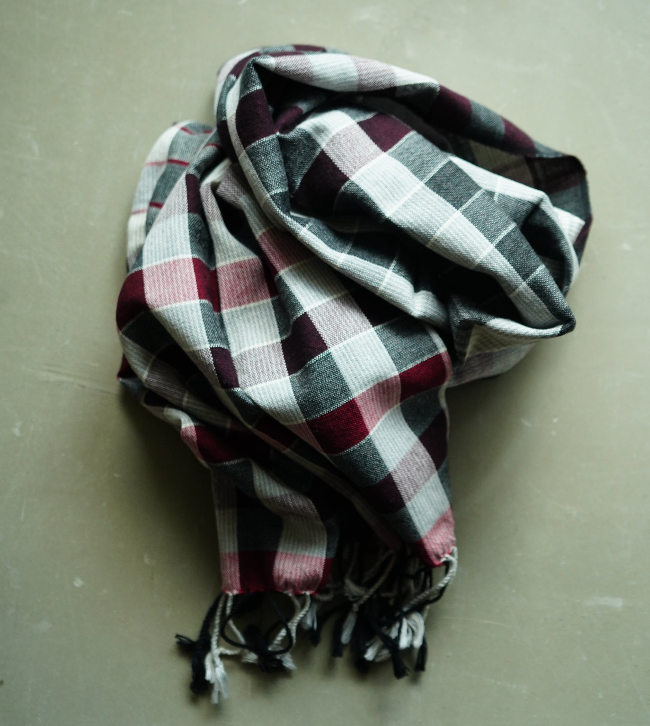 経ミックスバックチェックL レッド