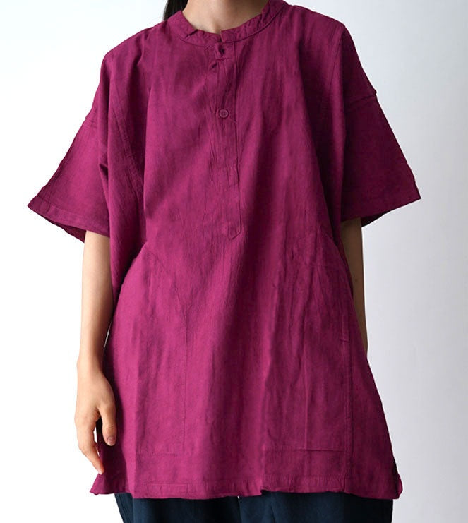 ヘンリーシャツ半袖M