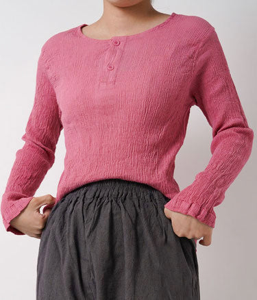 ヘンリープリーツ長袖