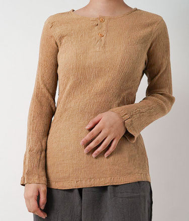 ヘンリープリーツ長袖