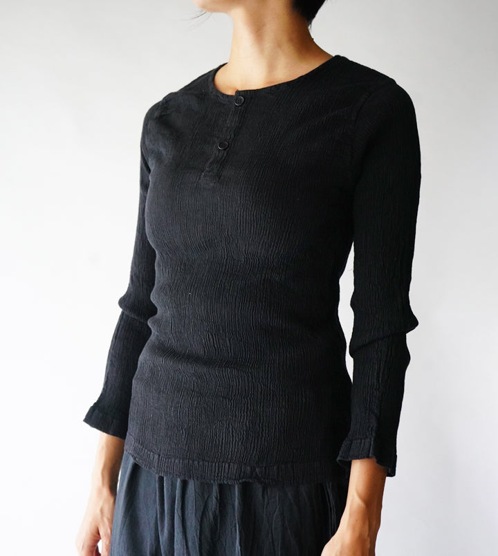 ヘンリープリーツ長袖