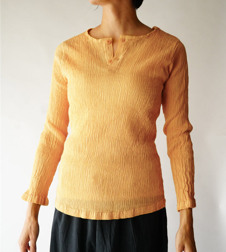 ヘンリープリーツ長袖