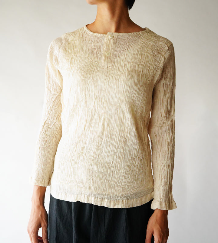 ヘンリープリーツ長袖