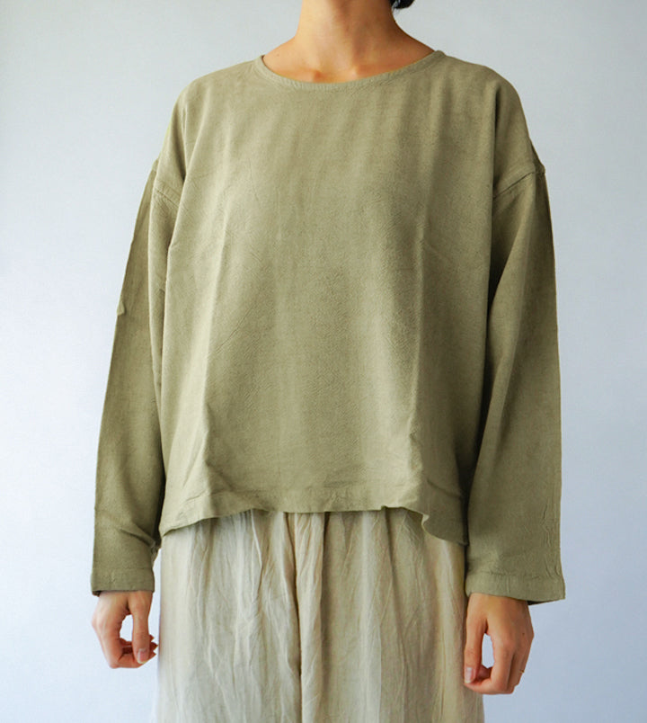 長袖ショート厚地