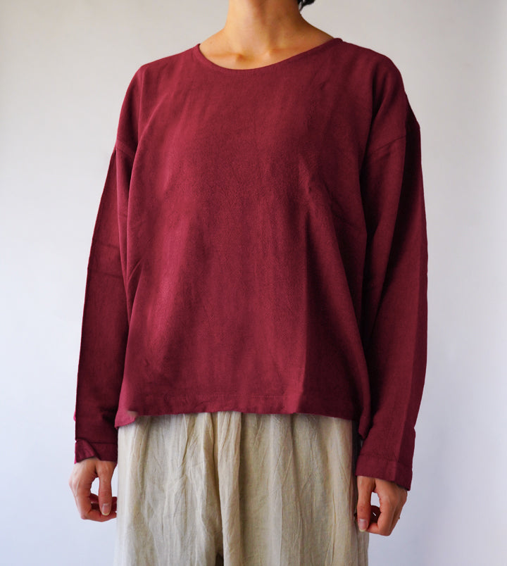 長袖ショート厚地