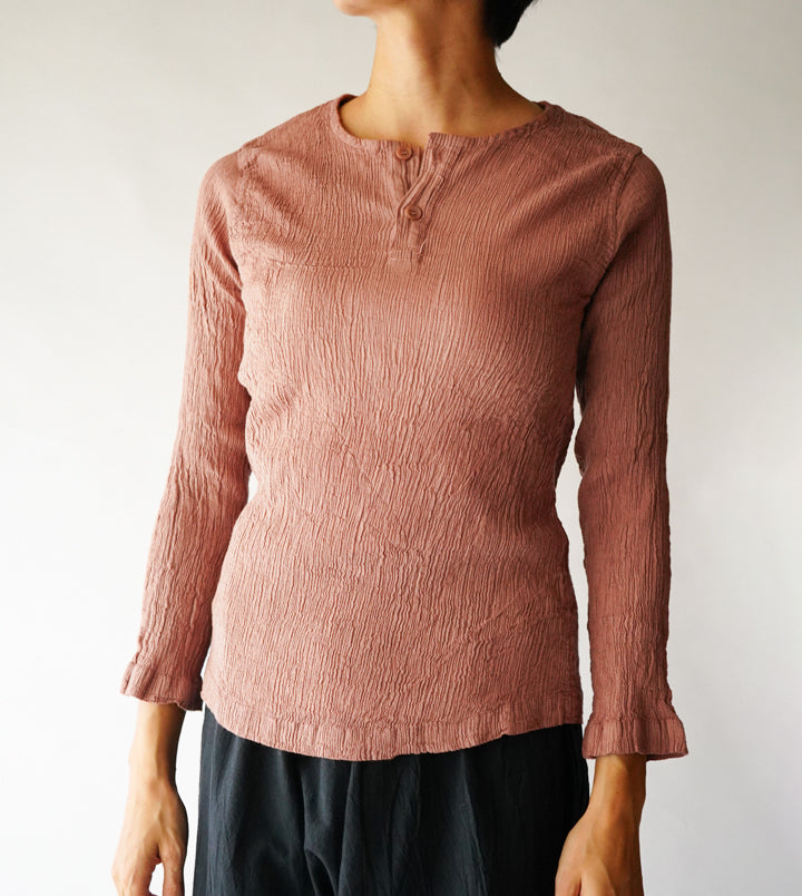 ヘンリープリーツ長袖