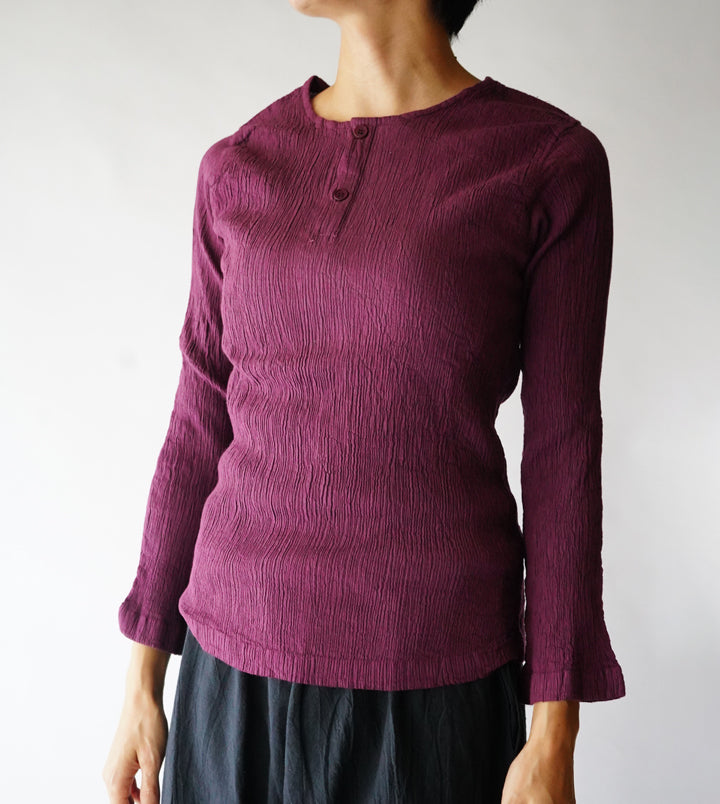 ヘンリープリーツ長袖