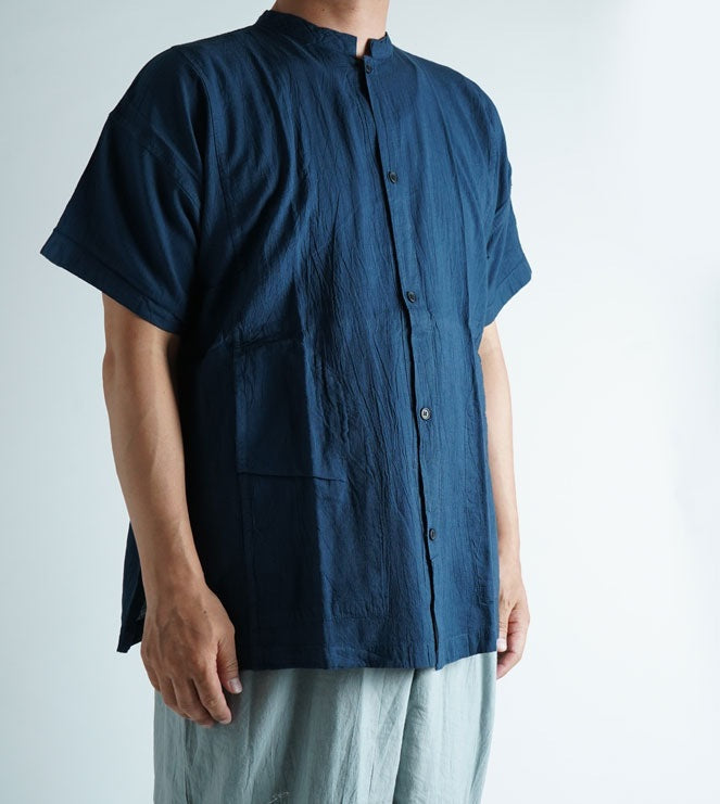 開襟シャツ半袖M