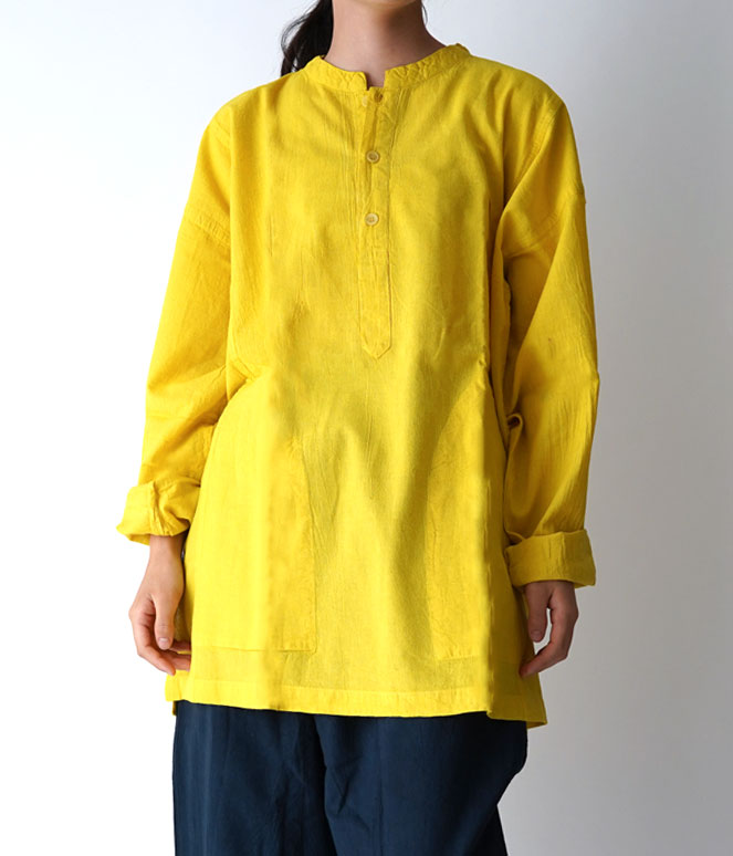 ヘンリーシャツ長袖薄地M