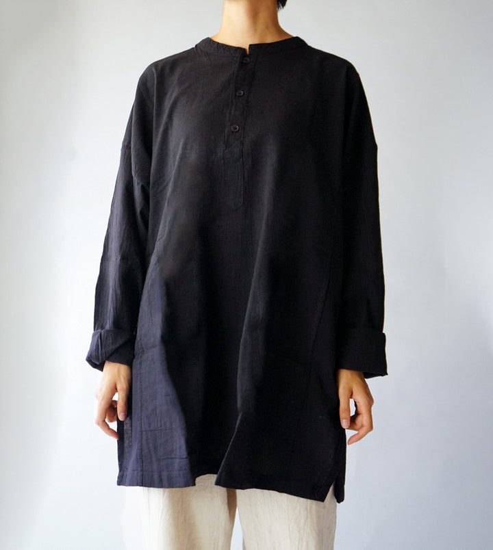 ヘンリーシャツ長袖薄地L