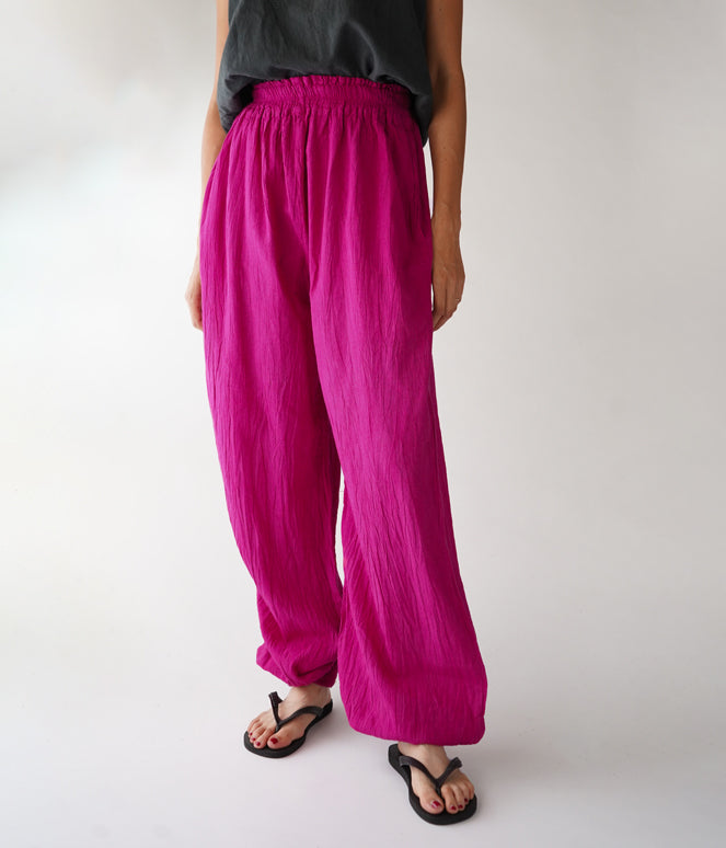 バルーンパンツスリム薄地L