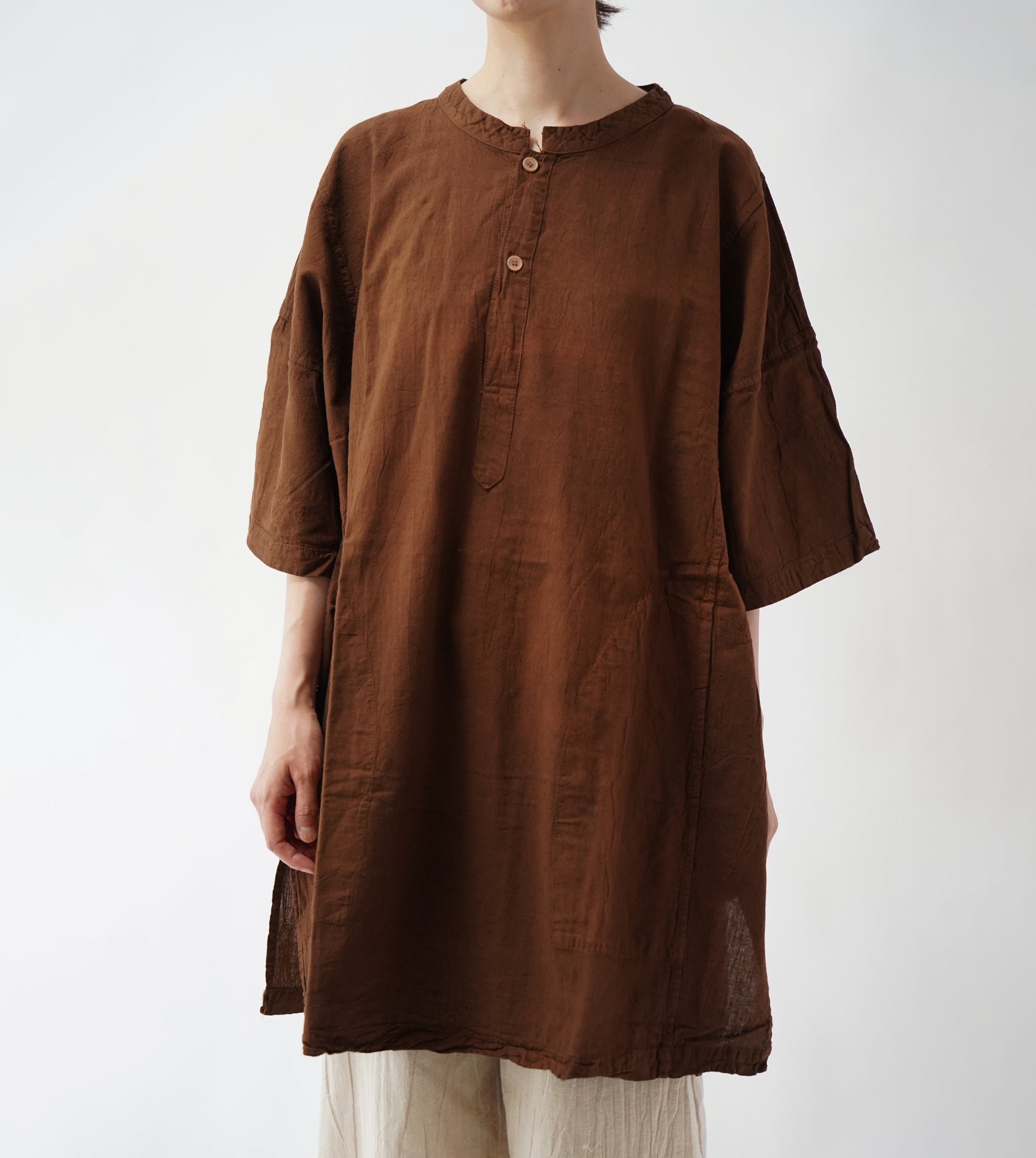 ヘンリーシャツ半袖L
