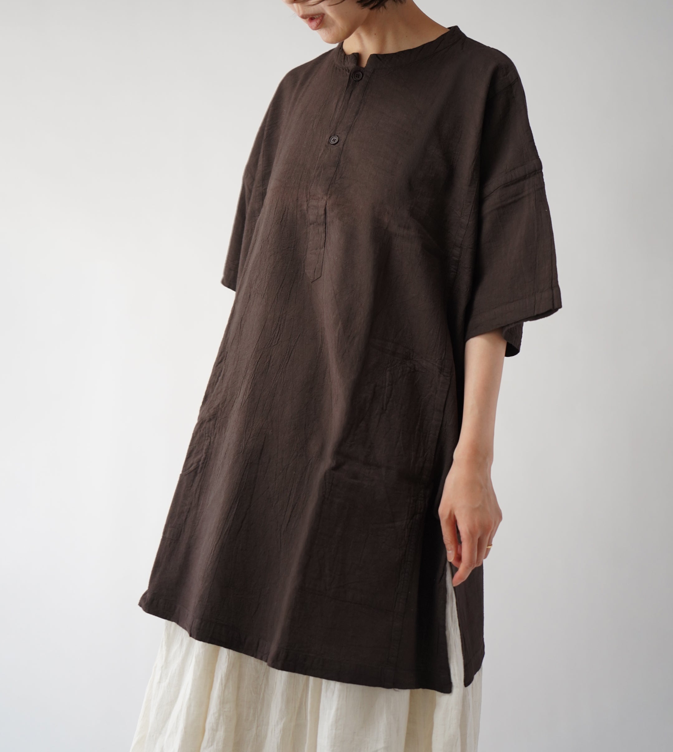 ヘンリーシャツ半袖L