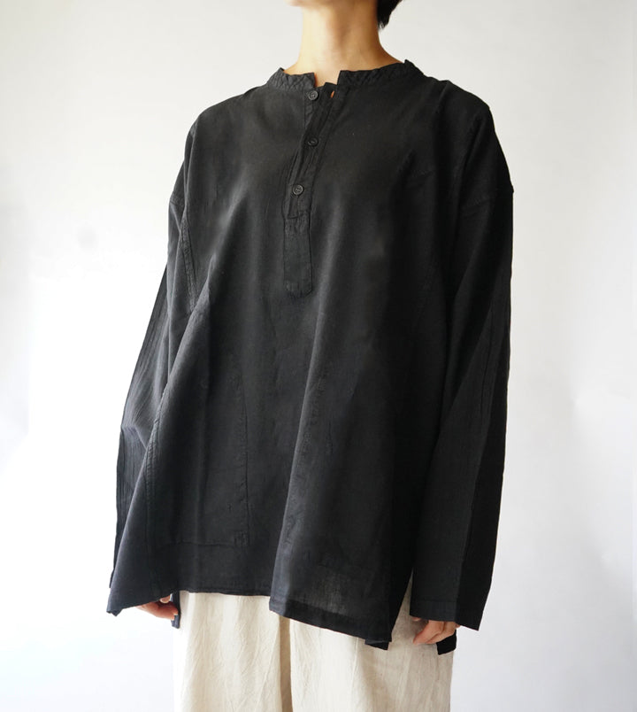 ヘンリーシャツ長袖薄地M