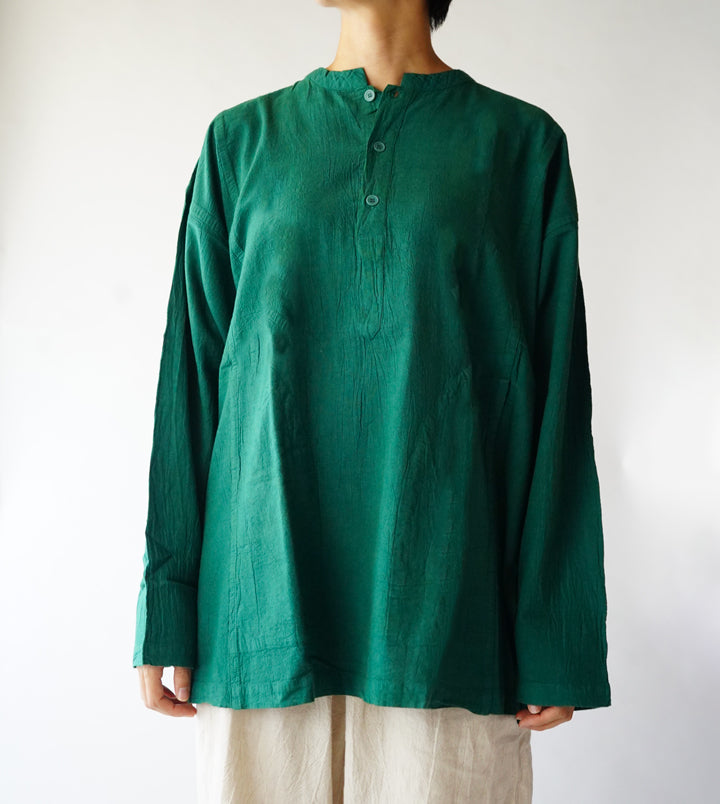 ヘンリーシャツ長袖薄地M