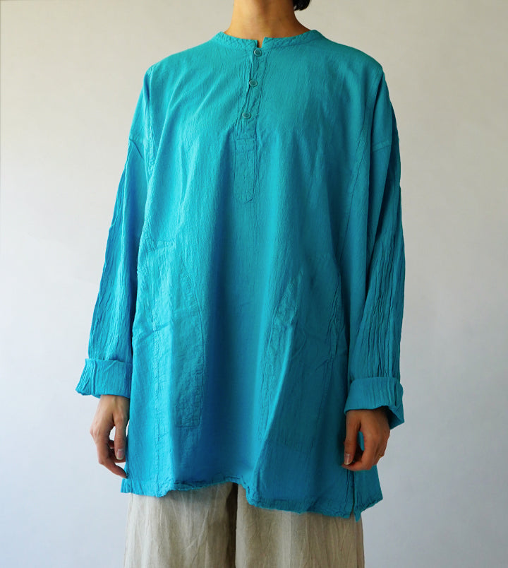 ヘンリーシャツ長袖薄地M