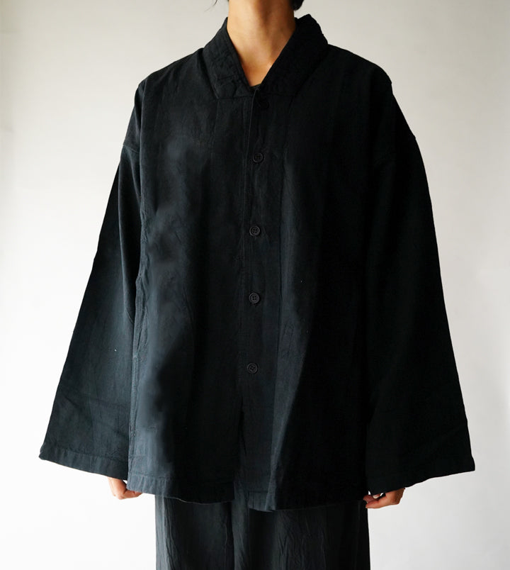 V襟シャツ厚地M