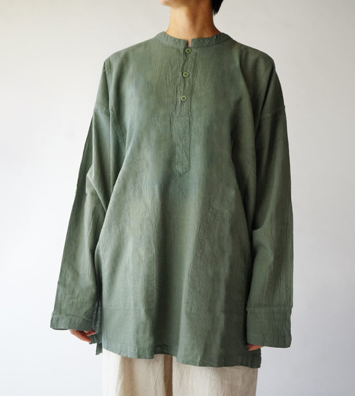 ヘンリーシャツ長袖薄地M