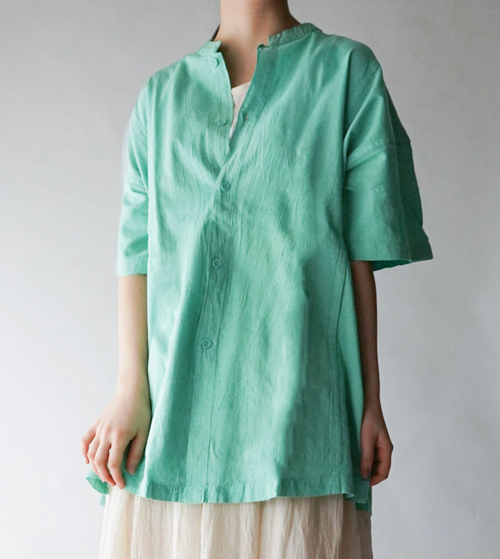 開襟シャツ半袖M