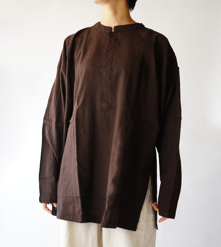 ヘンリーシャツ長袖薄地M