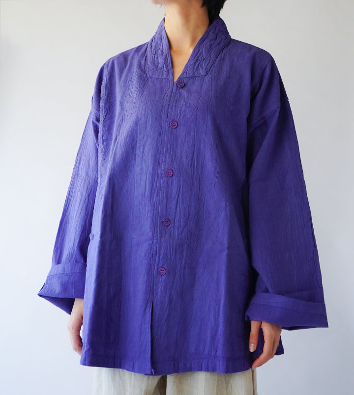 Ｖ襟シャツ薄地M