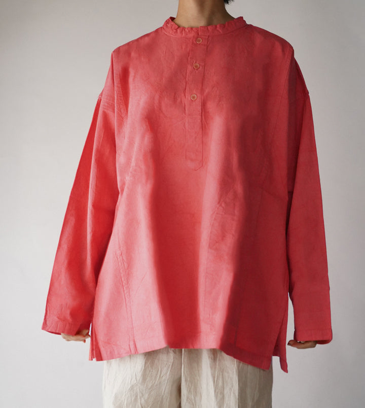 ヘンリーシャツ長袖厚地M