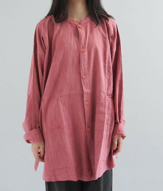 開襟シャツ長袖薄地M