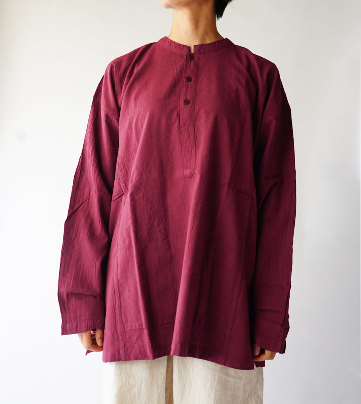 ヘンリーシャツ長袖薄地M