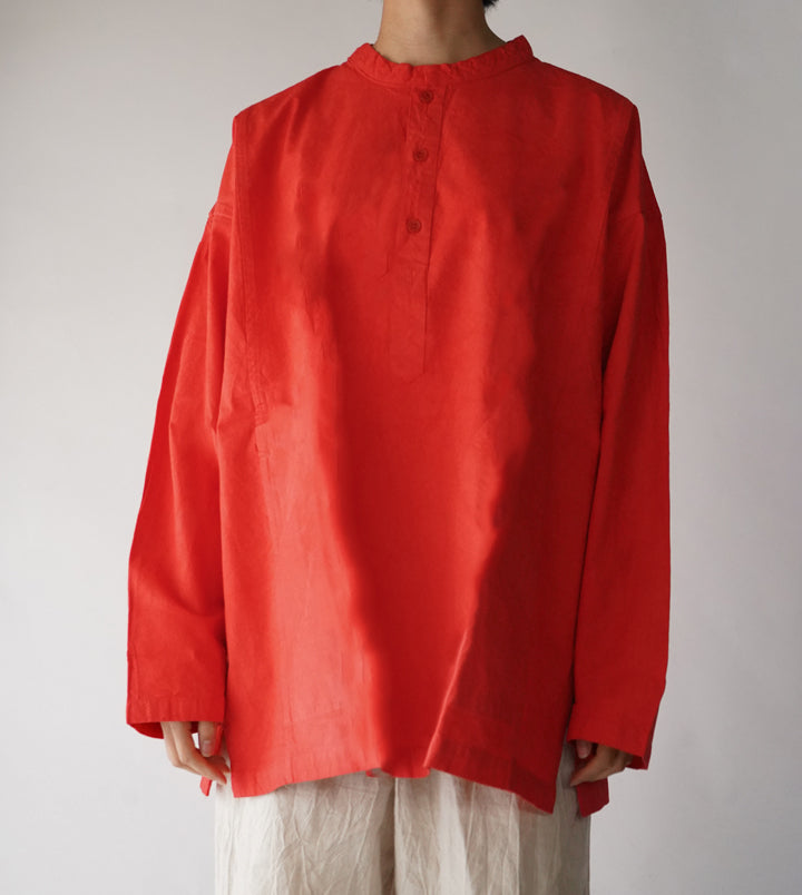 ヘンリーシャツ長袖厚地M