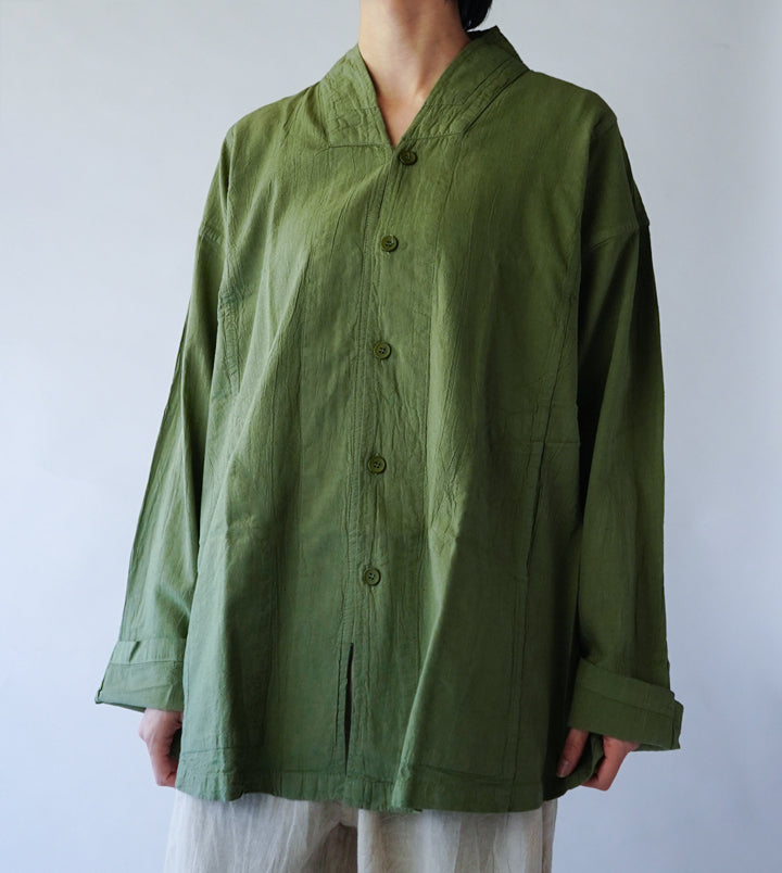 Ｖ襟シャツ薄地M