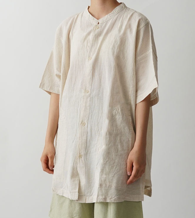 開襟シャツ半袖M