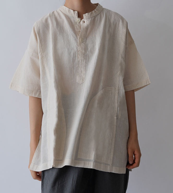 ヘンリーシャツ半袖S