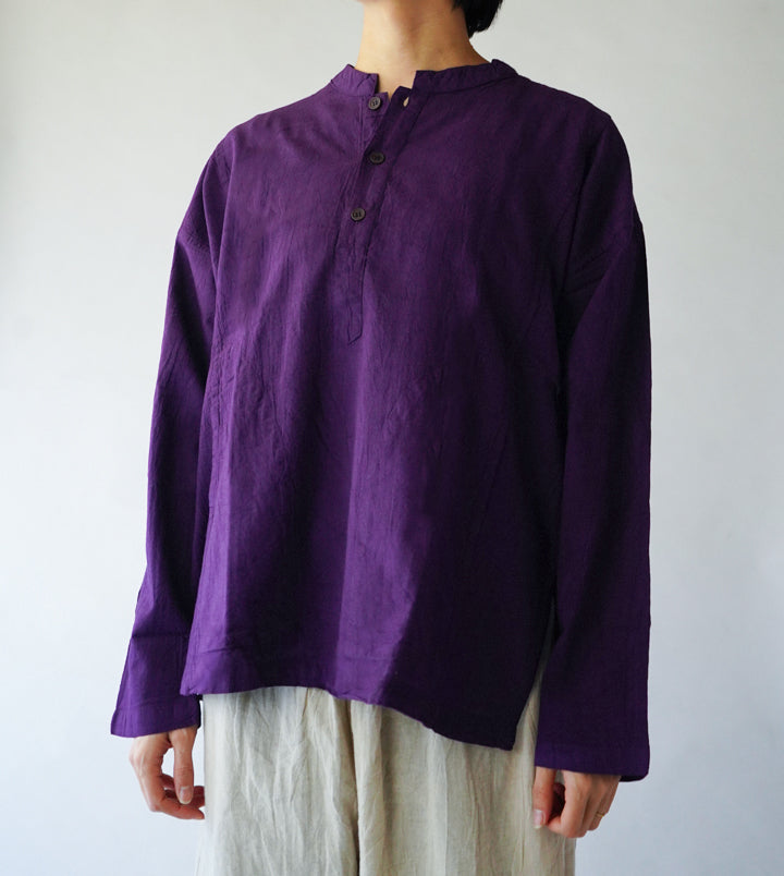 ヘンリーシャツ長袖薄地S