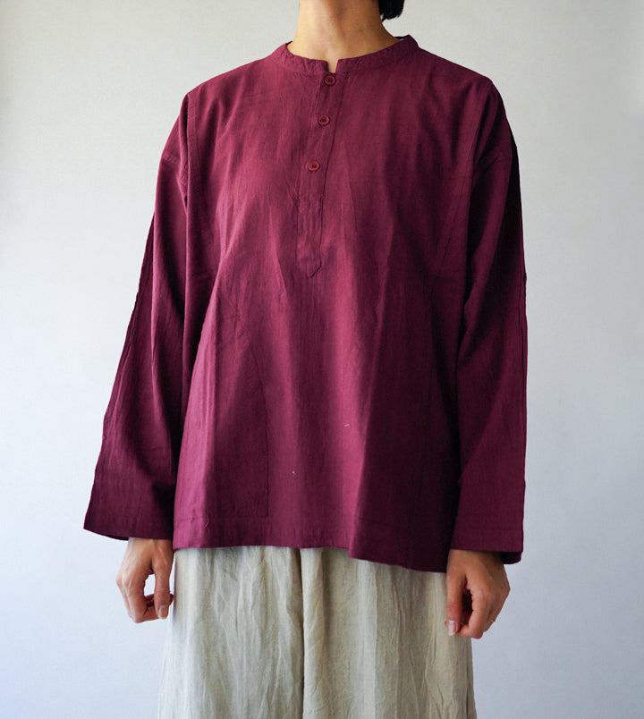 ヘンリーシャツ長袖薄地S