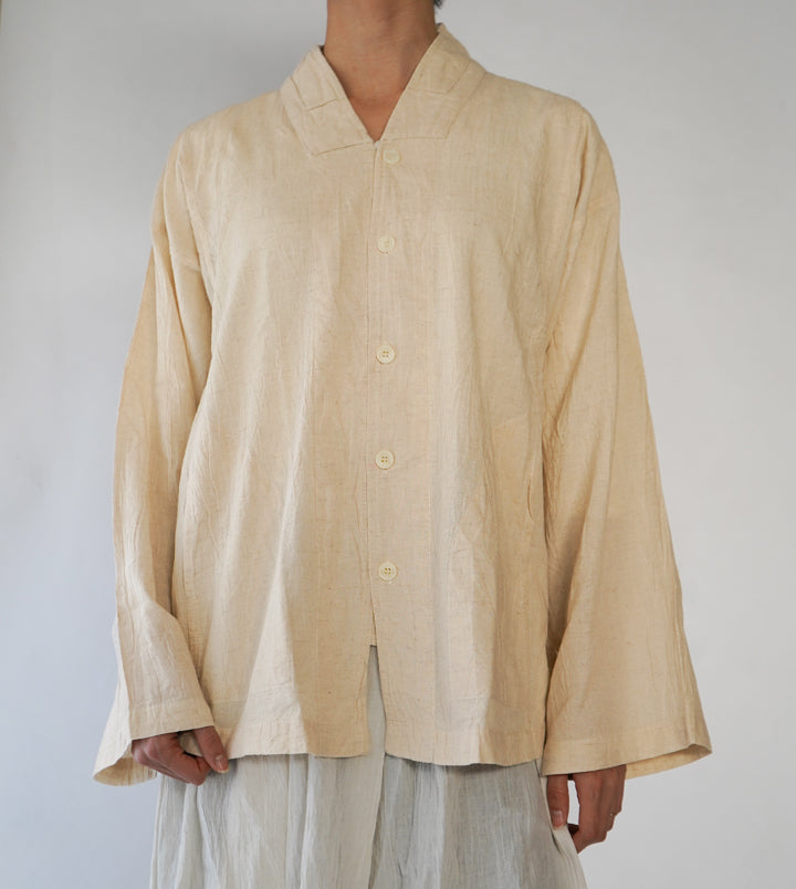 Ｖ襟シャツ薄地S