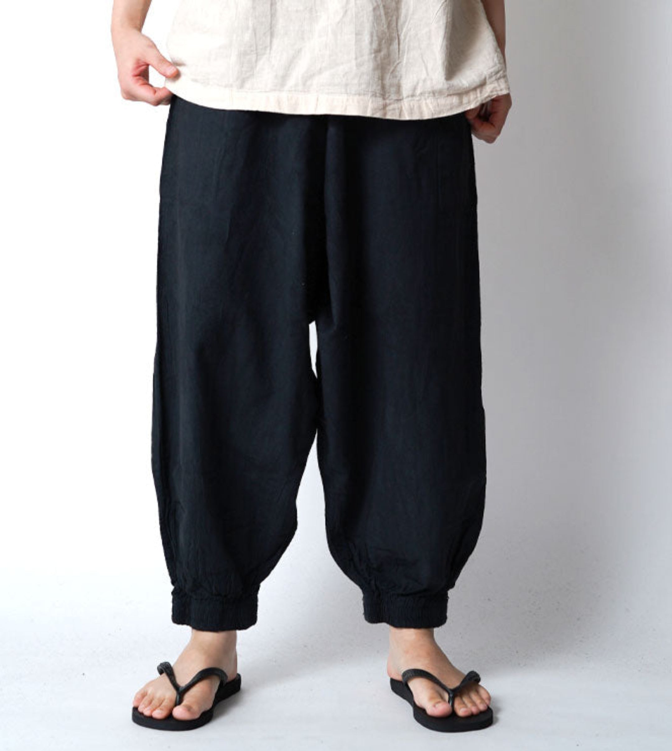 太極拳パンツ薄地Ｓ黒