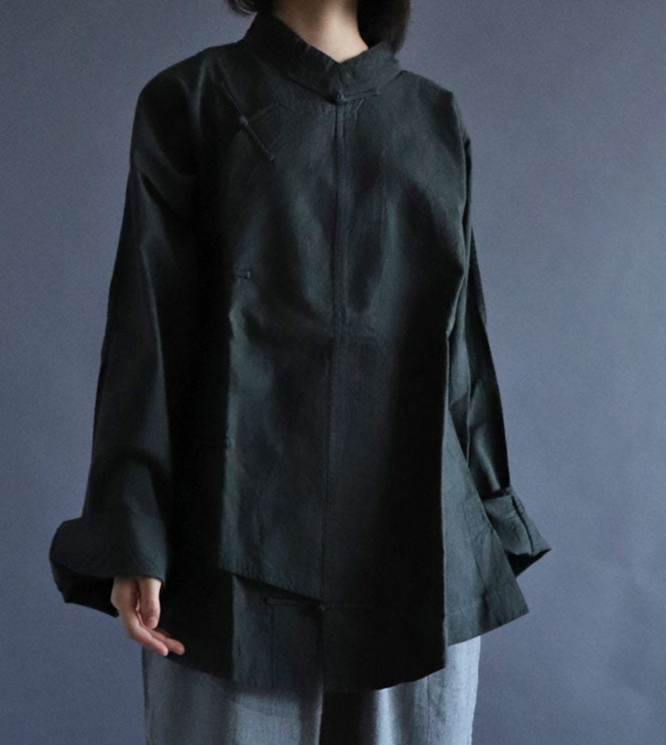 エプロンチャイナ厚地黒