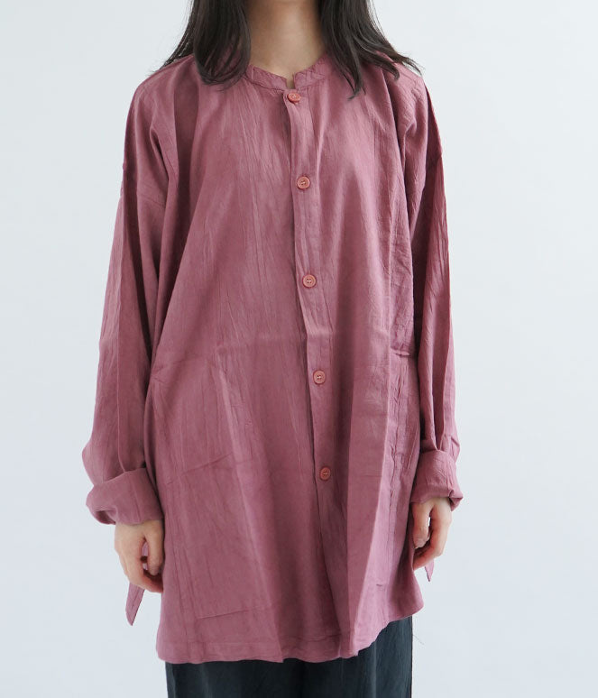 開襟シャツ長袖薄地M