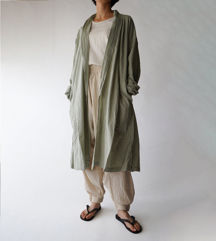 薄衣ロングカーディガン