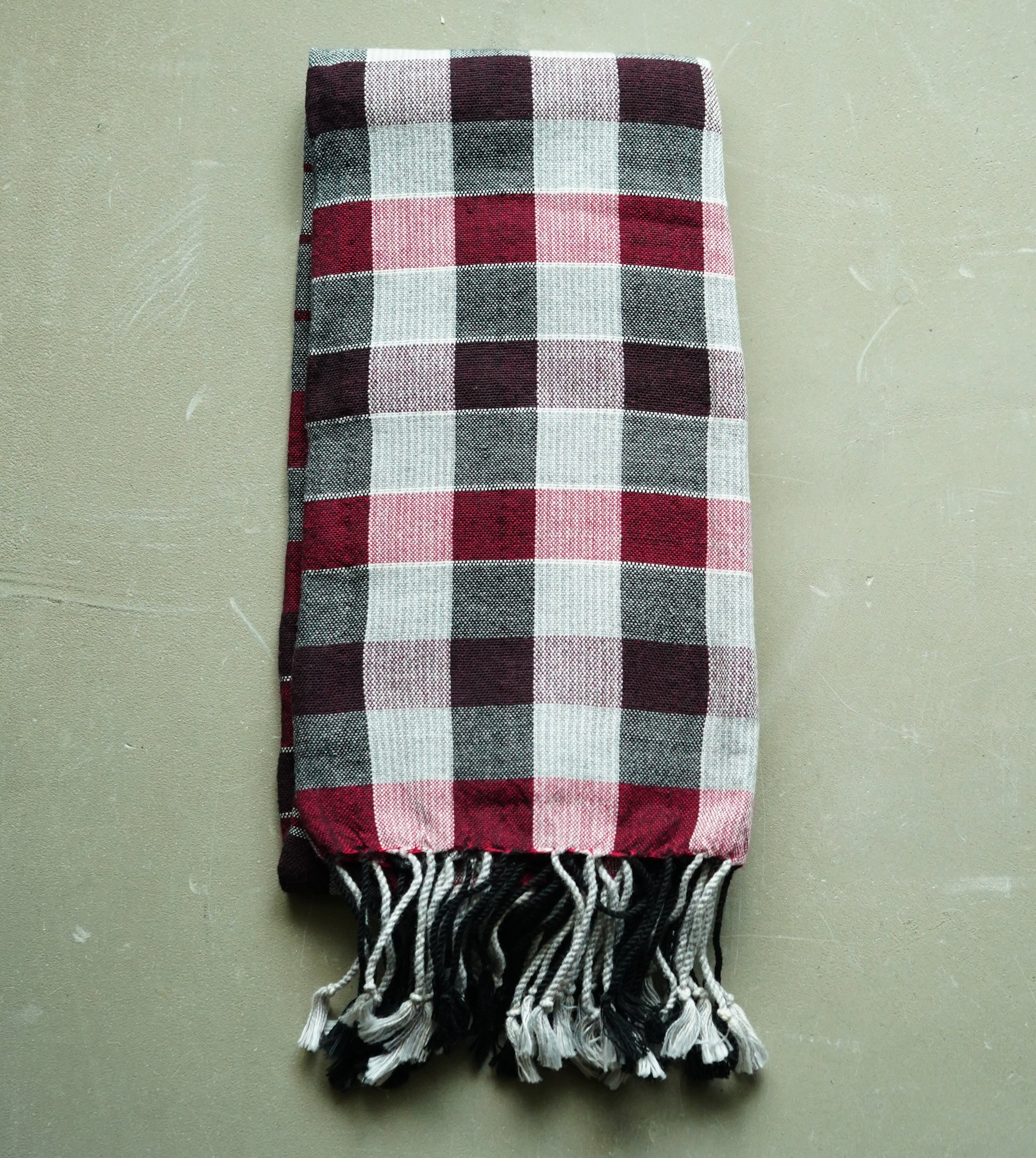 経ミックスバックチェックＬ　レッド