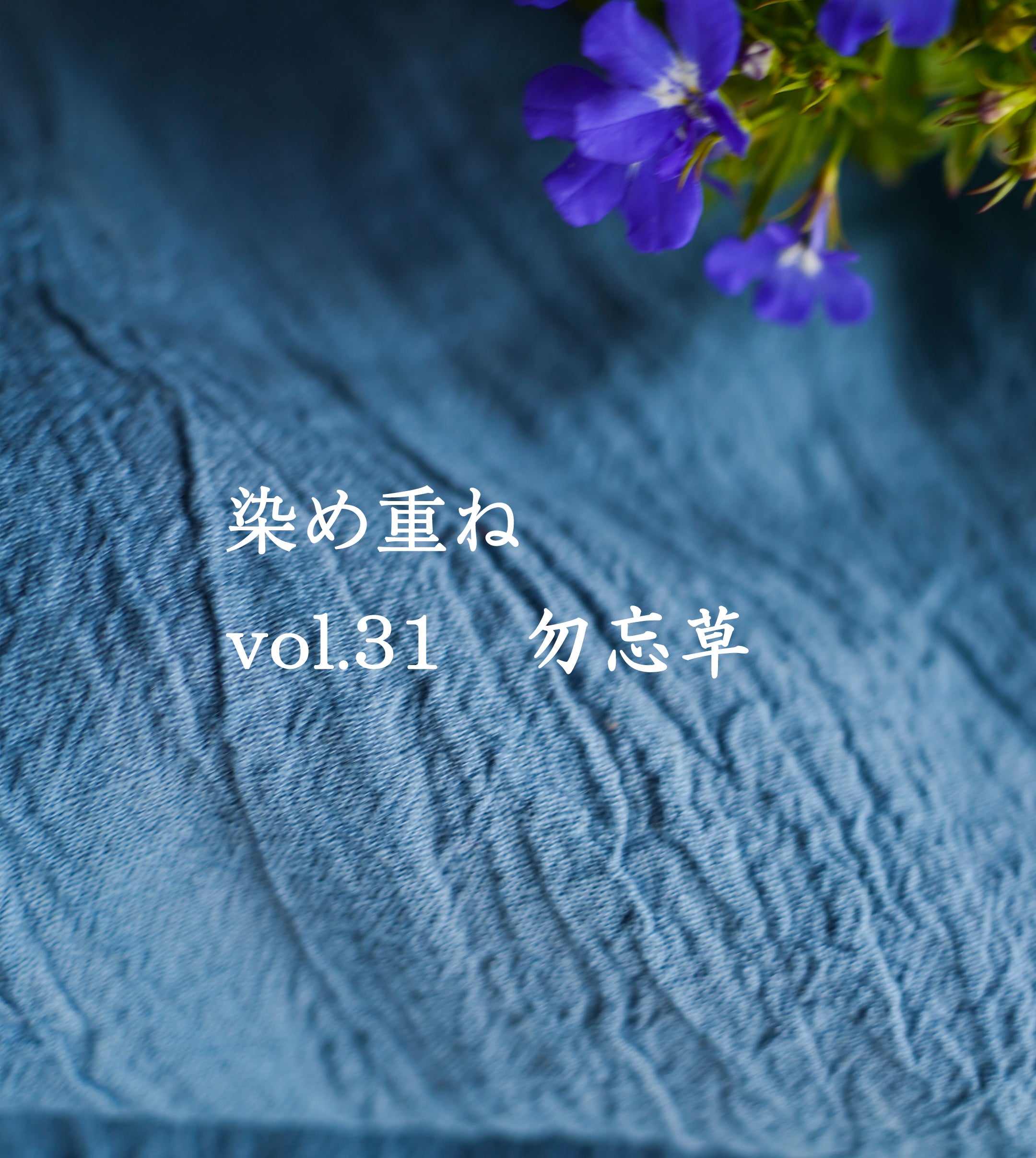 染め重ね　【vol.31　勿忘草】
